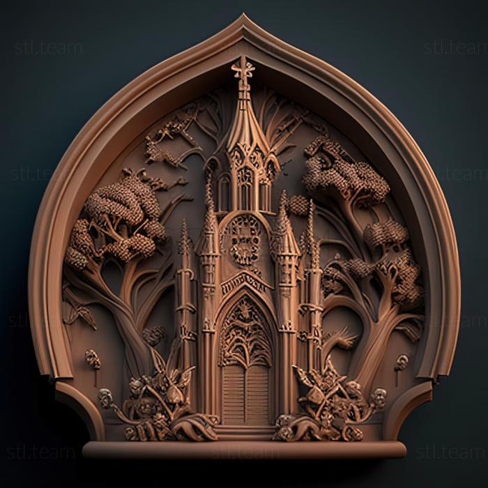 3D модель  церковь (STL)